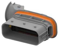 TE CONNECTIVITY 2-2383353-1 Automotive Connector Housing, Gray, LEAVYSEAL Series, Plug, 95 Positions