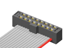 SAMTEC TCSD-08-01-N IDC Connector, IDC Receptacle, Female, 2 mm, 2 Row, 16 Contacts, Cable Mount