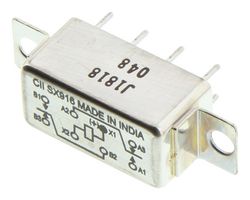 TE CONNECTIVITY - CII HFW1230K06 Signal Relay, 26.5 VDC, DPDT, 2 A, HFW Series, Panel Mount, Non Latching