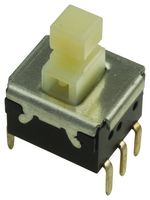 PANASONIC ESB33133 Pushbutton Switch, ESB33 Series, DPDT, Plunger for Cap, White