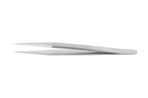 IDEAL-TEK M5E.S.0.ITU Tweezer, Miniature, High Precision, Pointed, Stainless Steel Body, 80 mm Length