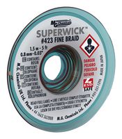 MG CHEMICALS 423 Desoldering Braid, Oxide Free Copper, 0.031" Width, 4.92' Length, 400 Series