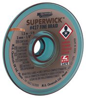 MG CHEMICALS 427 Desoldering Braid, Oxide Free Copper, 0.118" Width, 4.92' Length, 400 Series