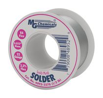 MG CHEMICALS 4895-454G Solder Wire, Rosin Activated RA, 60, 40 Sn, Pb, Leaded, 0.032", 191°C, 1lb