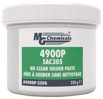 MG CHEMICALS 4900P-250G Solder Paste, No Clean & Rosin Flux, 96.5, 3, 0.5, Sn, Ag, Cu, 250 g, 4900P Series, Jar