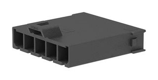 MOLEX 2138150105 Connector Housing, Black, Mega-Fit 213815 Series, Plug, 5 Positions, 5.7 mm