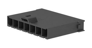 MOLEX 2138150107 Connector Housing, Black, Mega-Fit 213815 Series, Plug, 7 Positions, 5.7 mm