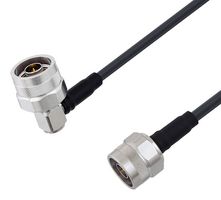 L-COM LCCA30154-FT4 RF / Coaxial Cable Assembly, 4 ft, 1.23 m, LMR-195, N Type Plug, N Type Right Angle Plug, 50 ohm