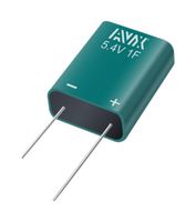 KYOCERA AVX SCMR22C155PSBA0H Supercapacitor, 1.5F, 0%, +100%, 5V, 0.2Ohm, Radial Leaded, 9.5mm x 24mm