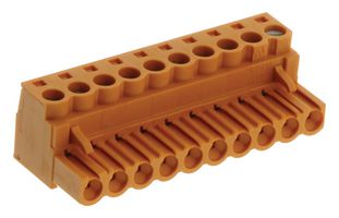 WEIDMULLER 1527260000 Pluggable Terminal Block, 5.08 mm, 10 Positions, 26 AWG, 12 AWG, 2.5 mm², Screw