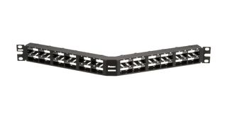 PANDUIT CPPA48HDWBLY Patch Panel, High Density, Modular Patch Panel, 48 Ports, 1U, Mini-Com Series