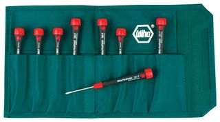 WIHA 10110 Screwdriver Set, 8 Piece, 1, 1.5, 2, 2.5, 3.5mm Slotted, #00, #0, #1 Philips Screwdrivers