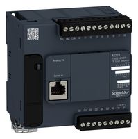SCHNEIDER ELECTRIC TM221C16T PLC, Modicon™ M221 Series, 9 Sink / Source Inputs, 7 Source Transistor Outputs, 24 Vdc