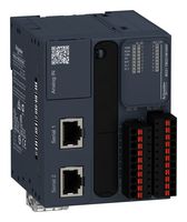 SCHNEIDER ELECTRIC TM221M16RG PLC, Modicon™ M221 Series, 8 Sink / Source Inputs, 8 Relay Outputs, 24 Vdc, Spring Terminal Blocks