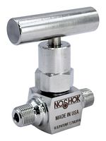 NOSHOK 101-MMS Needle Valve, 1/8" NPT, Male/Male Thread, 10000 psi, 100 Series