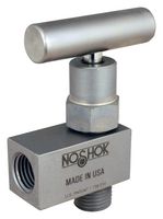 NOSHOK 102-MFAC Needle Valve, 1/4" NPT, Male/Female Angled Thread, 10000 psi, 100 Series