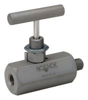 NOSHOK 404-FFC Needle Valve, 1/2" NPT, Female/Female Thread, 10000 psi, 400 Series