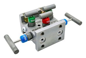 NOSHOK 5030-MMC Manifold Valve, Flange/Flange, 10000 psi, Manifold Rail Mount, 5030 Series