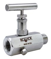 NOSHOK 704-MFS Needle Valve, 1/2" NPT, Male/Female Thread, 6000 psi, 700 Series