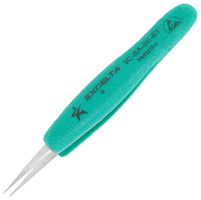 EXCELTA 3C-SA-SE-ET Tweezers, Precision, ESD, Straight, Pointed, 118.75 mm, Stainless Steel