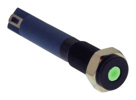E-SWITCH PVL06FL131 LED Panel Mount Indicator, Green, 2.8 V, 6.2 mm, 20 mA, IP67