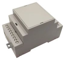 MULTICOMP PRO MC001142 Plastic Enclosure, DIN Rail, ABS, Polycarbonate, 57.4 mm, 90.2 mm, 53.3 mm