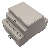 MULTICOMP PRO MC001143 Plastic Enclosure, DIN Rail, ABS, Polycarbonate, 57.4 mm, 90.2 mm, 71 mm