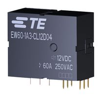 TE CONNECTIVITY - POTTER&BRUMFIELD EW60-1A3-CL12D04,00000 Power Relay, SPST-NO, 12 VDC, 60 A, EW60 Series, Through Hole, Latching Dual Coil