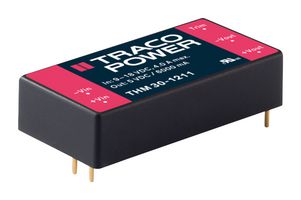 TRACO POWER THM 30-1212 Isolated Through Hole DC/DC Converter, Medical, DIP, 2:1, 30 W, 1 Output, 12 V