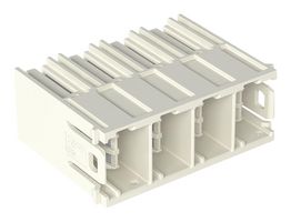 WAGO 832-3622 Terminal Block, Header, 10.16 mm, 2 Positions, 76 A, 1 kV, Through Hole Right Angle