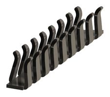 ESSENTRA COMPONENTS MCGF-1N Grommet, Slotted Edging, Stainless Steel, 1.1 mm