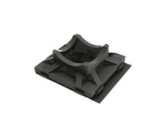 ESSENTRA COMPONENTS FTH-7A-RT-UVB-C Cable Tie Mount, Adhesive, 4.32 mm, Black, Nylon 6.6 (Polyamide 6.6), 25.4 mm, 25.4 mm