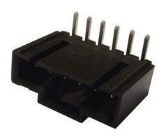 MOLEX 70553-0009 Pin Header, Wire-to-Board, 2.54 mm, 1 Rows, 10 Contacts, Through Hole Right Angle