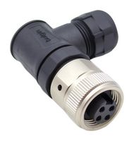 BULGIN LIMITED PXPTPU78RAF04ASTM22 Sensor Connector, Buccaneer Series, 7/8", Female, 4 Positions, Screw Socket