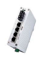 BEIJER ELECTRONICS F00N2205710300 Switch, IP30, 5 Ports, Industrial, Unmanaged Fast Ethernet, DIN Rail, RJ45 x 4, SC Fiber x 1
