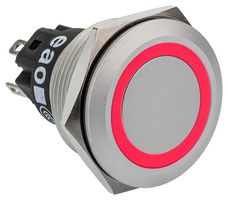 EAO 82-6551.0113 LED Panel Mount Indicator, Red, 12 V, 22 mm, 14 mA, IP65, IP67
