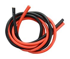 DFROBOT FIT0580 Wire, Silicone, Red, Black, 8 AWG, 3.28 ft