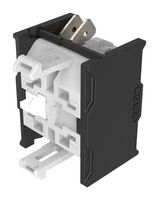 EAO 704.905.1/D-1 Contact Block, Selector Switches, SPST-NO, Snap-Action, Silver, 6A, 500V, Double Plug In