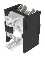 EAO 704.905.5/D-1 Contact Block, Selector Switches, SPST-NC/NO, Snap-Action, Silver, 6A, 500V, Double Plug In