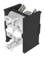 EAO 704.906.3-1 Contact Block, Selector Switches, SPST-NO, Snap-Action, Gold, 6A, 500V, Plug In