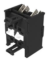 EAO 704.915.3/D-1 Contact Block, Selector Switches, DPST-NO, Slow-Make, Silver, 6A, 500V, Double Plug In