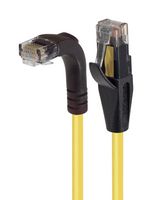 L-COM TRD695RA1Y-3 Ethernet Cable, Cat6, 90° RJ45 Plug to RJ45 Plug, UTP (Unshielded Twisted Pair), Yellow, 914.4 mm