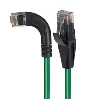 L-COM TRD695RA6GR-5 Ethernet Cable, Cat6, 90° RJ45 Plug to RJ45 Plug, UTP (Unshielded Twisted Pair), Green, 1.5 m