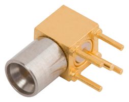 AMPHENOL SV MICROWAVE 1212-60060 RF / Coaxial Connector, SMP Coaxial, Right Angle Plug, Through Hole Right Angle, 50 ohm