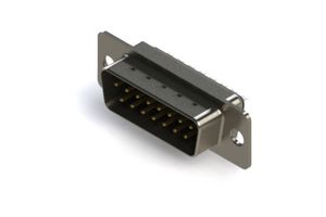 EDAC 627-015-222-041 D Sub Connector, Standard, Plug, 627 Series, 15 Contacts, DA, Solder Cup