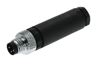 WEIDMULLER 1803860000 Sensor Connector, M8, Male, 3 Positions, Screw Pin, Cable Mount