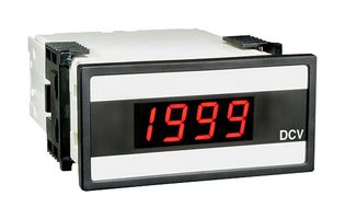 TEXMATE DU-35 Digital Panel Meter, DC Voltage, DU Series, 1/8 DIN, 3.5 Digits, 120 / 240 Vac, 2 V to 200 V