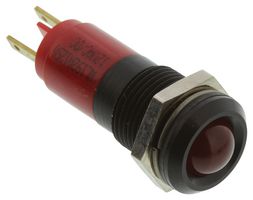 WAMCO WL-192A1250 LED Panel Mount Indicator, Red, 12 V, 14 mm, 17 mA, 1 cd, IP67