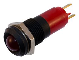 WAMCO WL-192A1350 LED Panel Mount Indicator, Red, 24 V, 14 mm, 17 mA, 1 cd, IP67