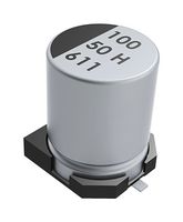 KEMET EDT107M050S9PAA SMD Aluminum Electrolytic Capacitor, Radial Can - SMD, 100 µF, 50 V, 2000 hours @ 125°C, Polar